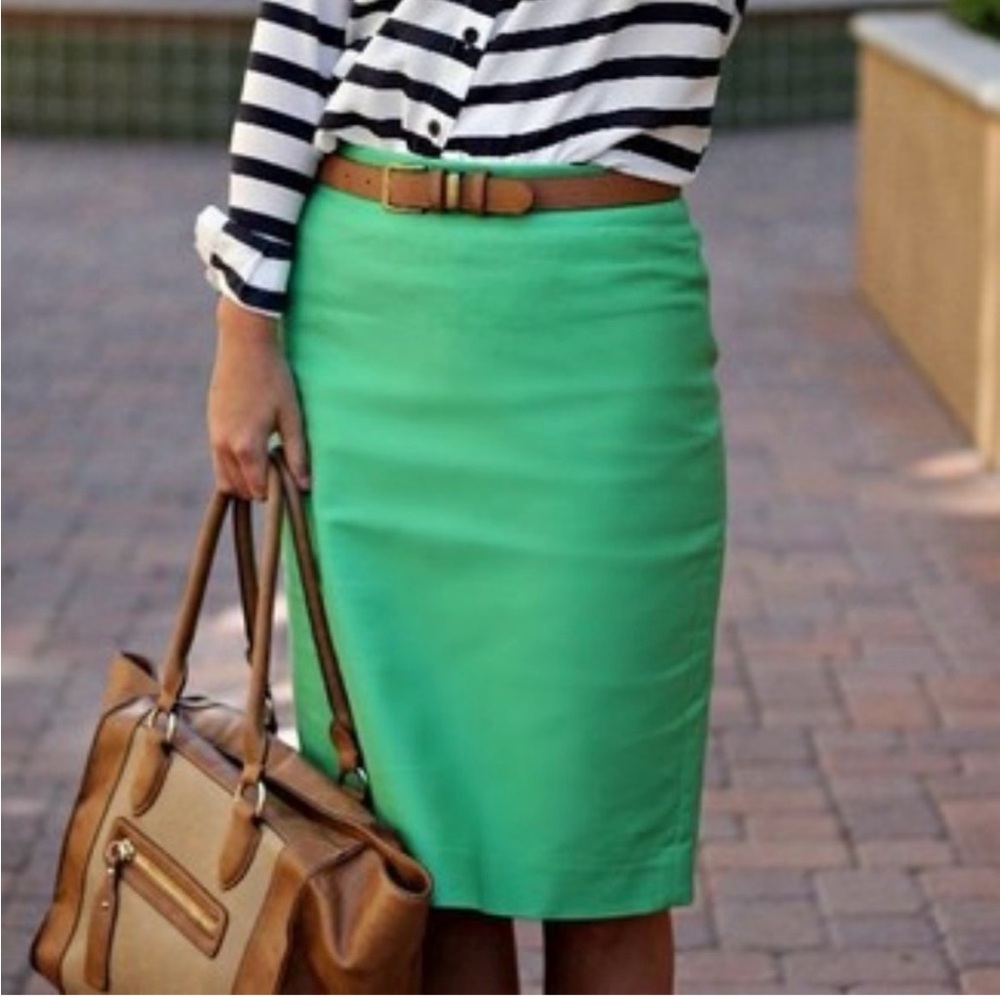 J. CREW No.2 Pencil Skirt.  Office.  Business Casual.  Spring and Summer.